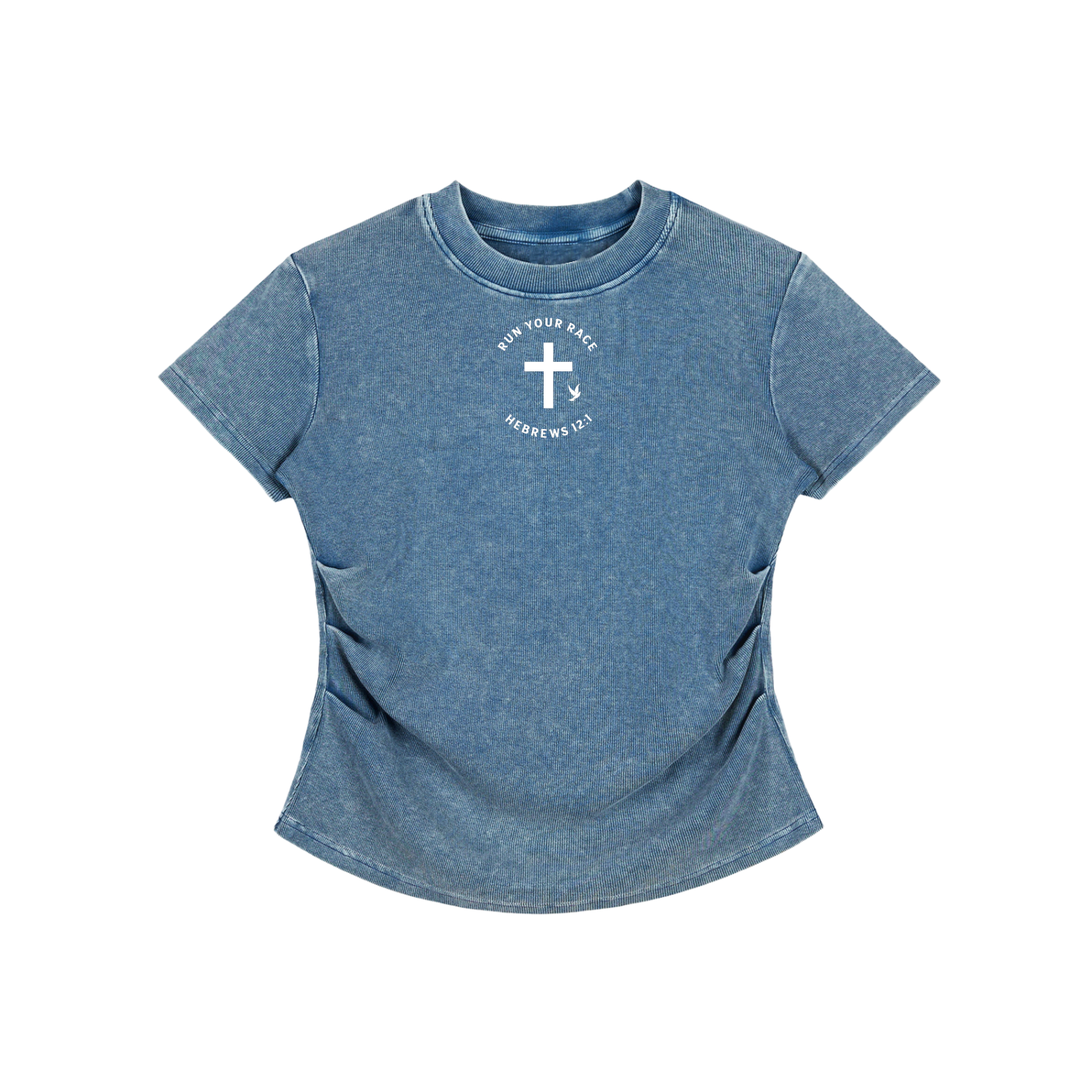 Vintage Washed Bodycon Cotton Jesus T-Shirt