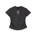 Vintage Washed Bodycon Cotton Jesus T-Shirt